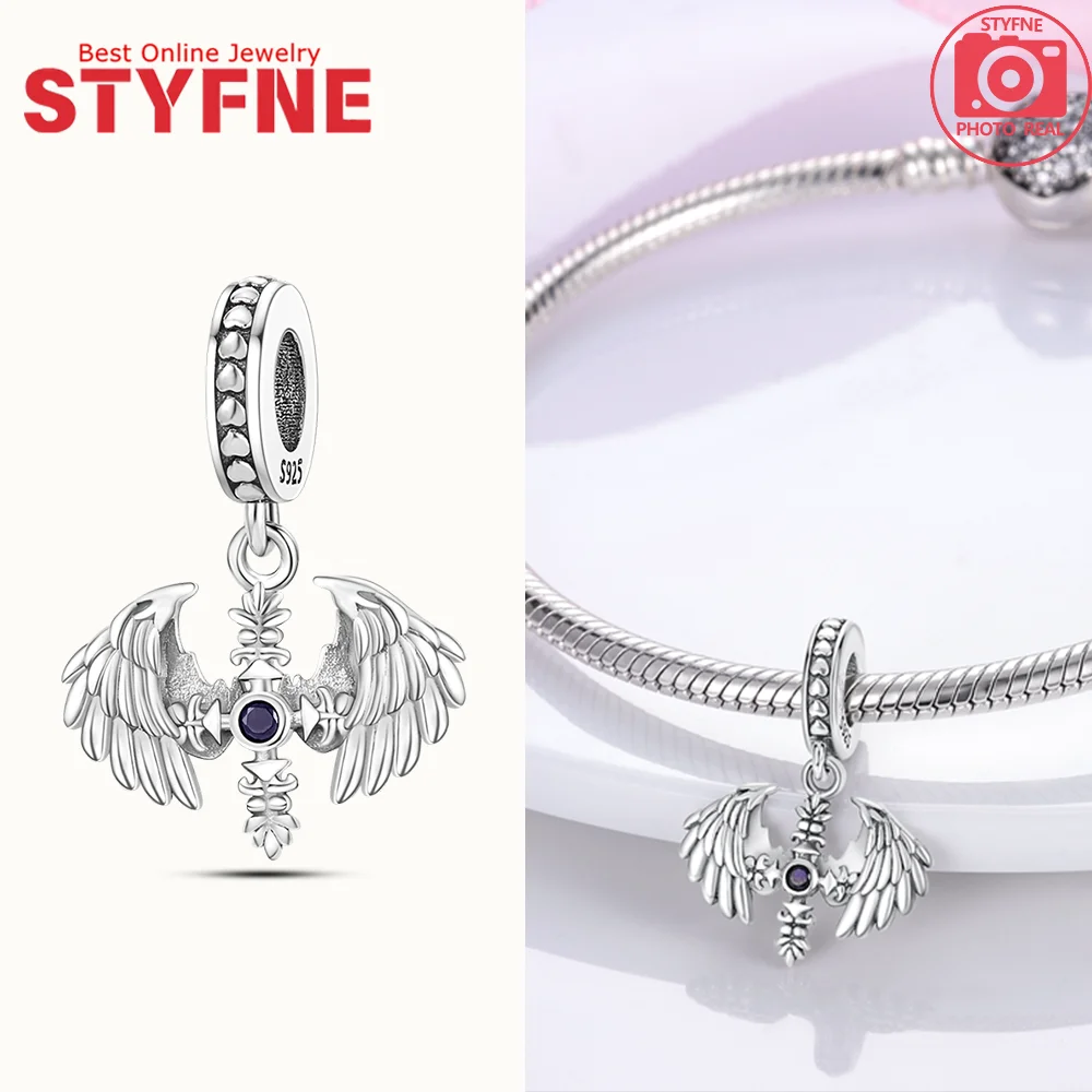 Charms Silver 925 Sacred Angel's Wing Crucifix Pendants Fit Charms Plata 925 Original Bracelet Women Jewellery Making Diy Gifts
Charms Silver 925 Sacred Angel's Wing Crucifix Pendants Fit Charms Plata 925 Original Bracelet Women Jewellery Making Diy Gifts