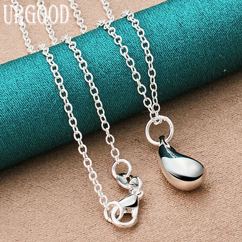 925 Sterling Silver Water Drop Pendant Necklace 16-30 Inch Chain For Women Party Engagement Wedding Fashion Jewelry
925 Sterling Silver Water Drop Pendant Necklace 16-30 Inch Chain For Women Party Engagement Wedding Fashion Jewelry