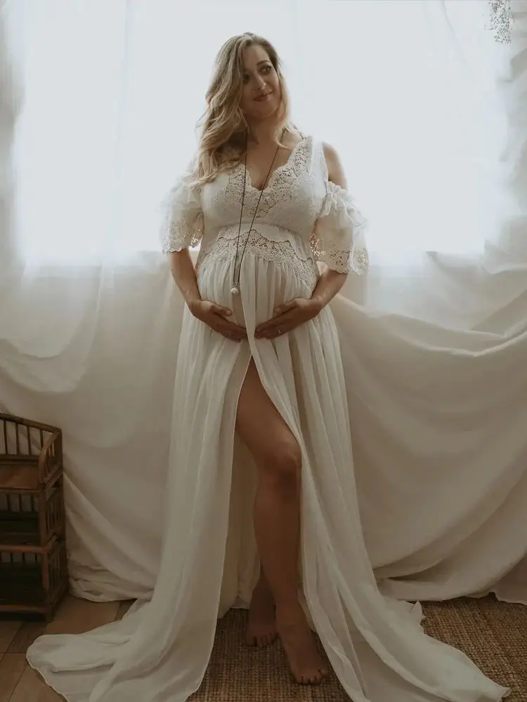 Lace Tulle Maternity Gender Reveal Dress Photoshoot Baby Shower Dresses Pregnant Clothes Photography Woman Babyshower Outfit
Lace Tulle Maternity Gender Reveal Dress Photoshoot Baby Shower Dresses Pregnant Clothes Photography Woman Babyshower Outfit