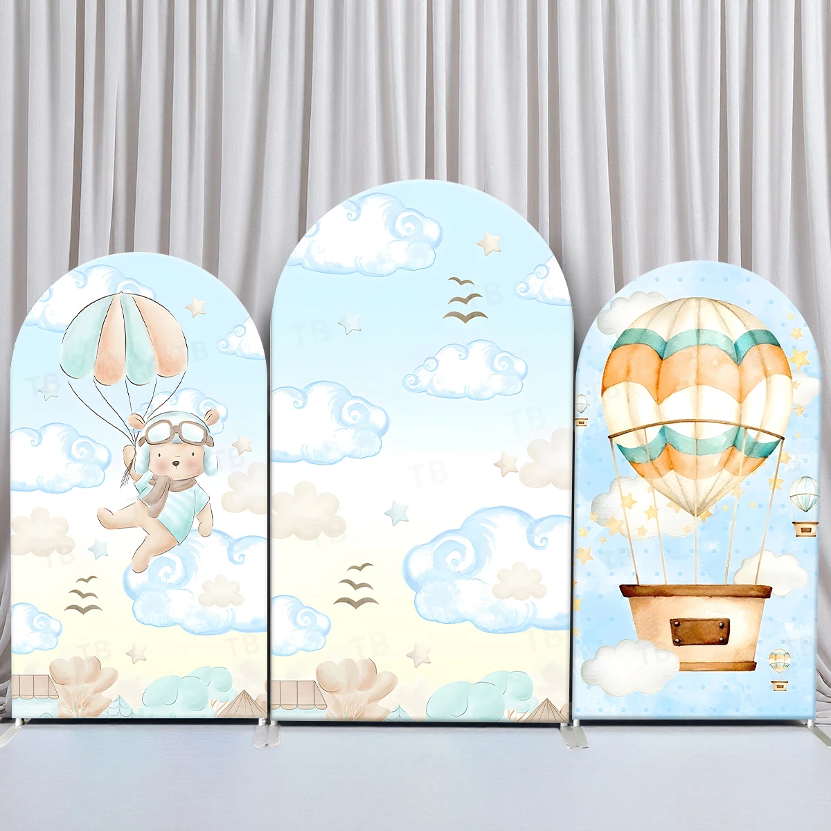 TB Hot Air Balloon Arch Backdrop Cover Cute Bea for Baby Shower Kids Birthday Party Decor Photography Background Elastic Fabric
TB Hot Air Balloon Arch Backdrop Cover Cute Bea for Baby Shower Kids Birthday Party Decor Photography Background Elastic Fabric