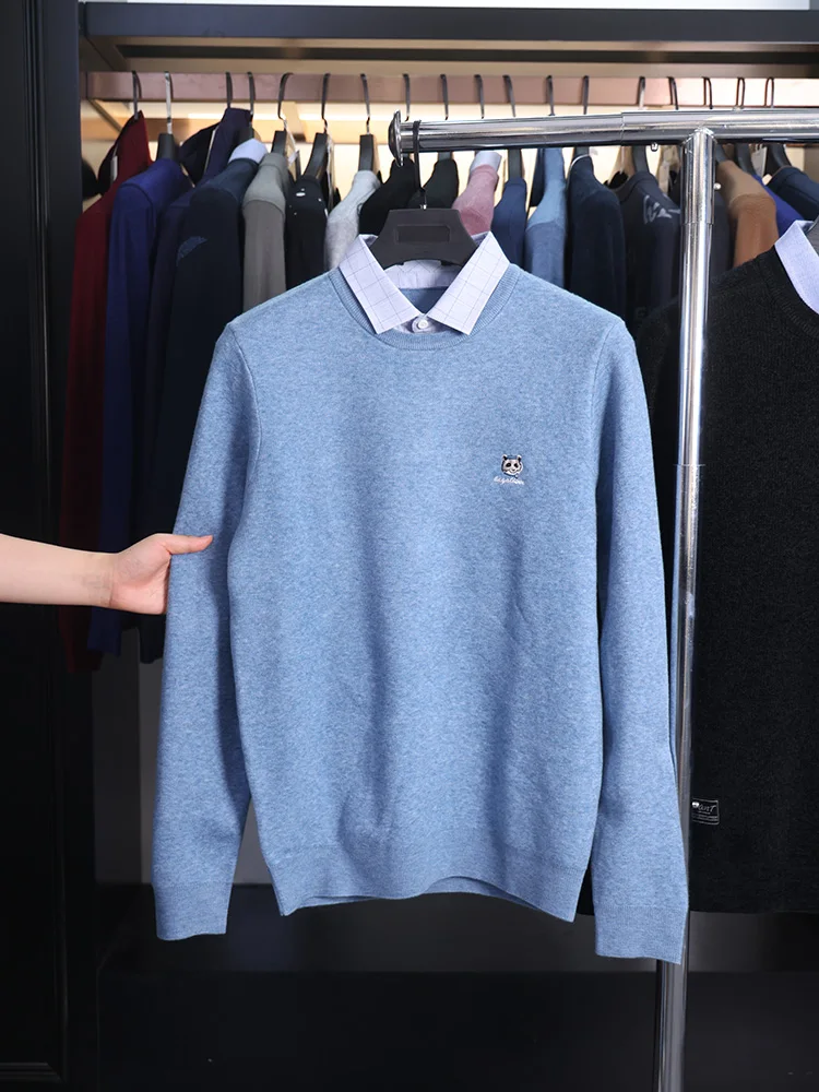 Homesi Удобный вязаный свитер с искусственным двухсекционным двойным воротником Простой дизайн с эффектом похудения Серия Panda Youth Long Sve
Homesi Удобный вязаный свитер с искусственным двухсекционным двойным воротником Простой дизайн с эффектом похудения Серия Panda Youth Long Sve