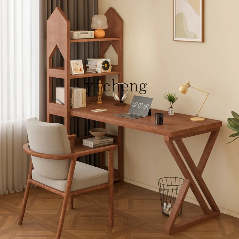 TQH Modern Reading Table Living Room Household Small Unit Computer Desk Study Solid Wood Desk Bookshelf Integrated Table
TQH Modern Reading Table Living Room Household Small Unit Computer Desk Study Solid Wood Desk Bookshelf Integrated Table