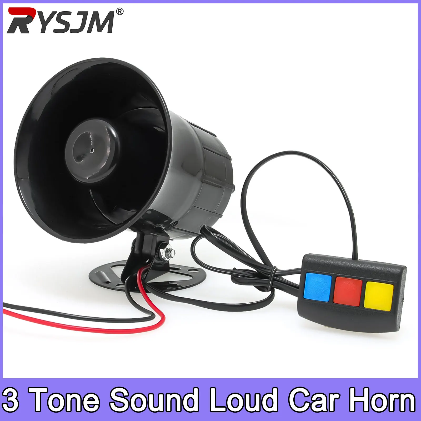 3 Tone Sound Loud Car Horn Motorcycle Warning Alarm Loud 3 Sounds Horn 110dB Warning Alarm Police Fire Siren Horn Speaker 12V
3 Tone Sound Loud Car Horn Motorcycle Warning Alarm Loud 3 Sounds Horn 110dB Warning Alarm Police Fire Siren Horn Speaker 12V