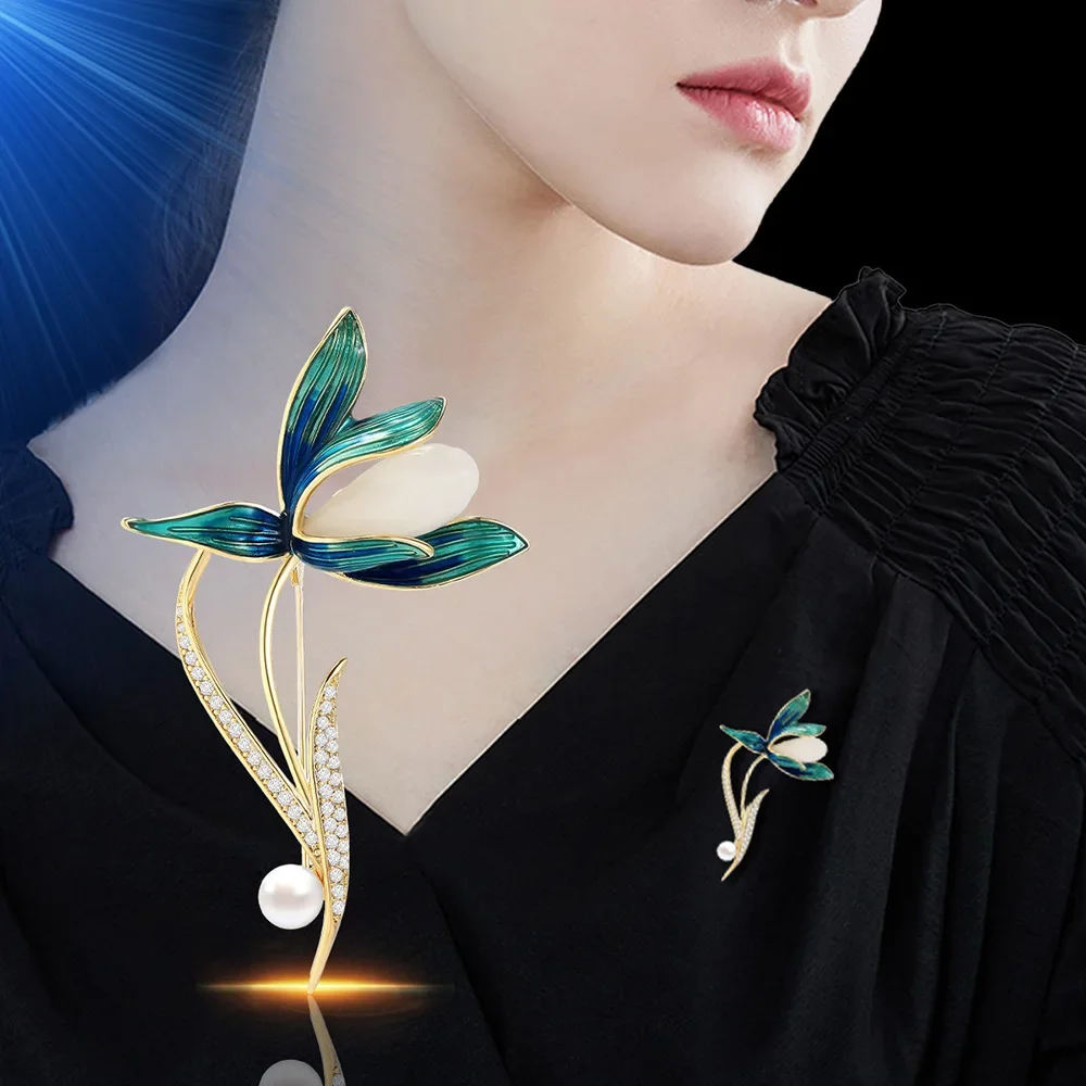 magnolia flower Brooch for Women Pearl Zircon Inlaid Brooches high quality Jewelry ladies Lapel Scarf Decoration Pins fine gifts
magnolia flower Brooch for Women Pearl Zircon Inlaid Brooches high quality Jewelry ladies Lapel Scarf Decoration Pins fine gifts