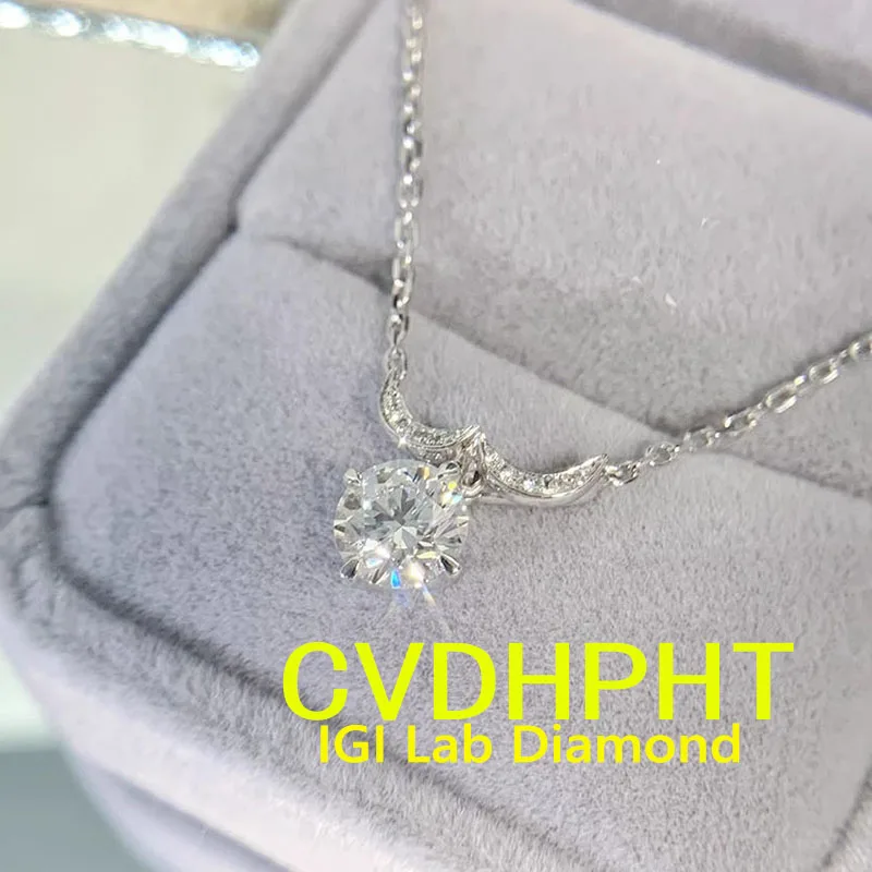 3Ct выращенный в лаборатории бриллиант CVD HPHT 18-каратное белое золото круглое ожерелье с подвеской 18-дюймовое свадебное ожерелье для женщин
3Ct выращенный в лаборатории бриллиант CVD HPHT 18-каратное белое золото круглое ожерелье с подвеской 18-дюймовое свадебное ожерелье для женщин 