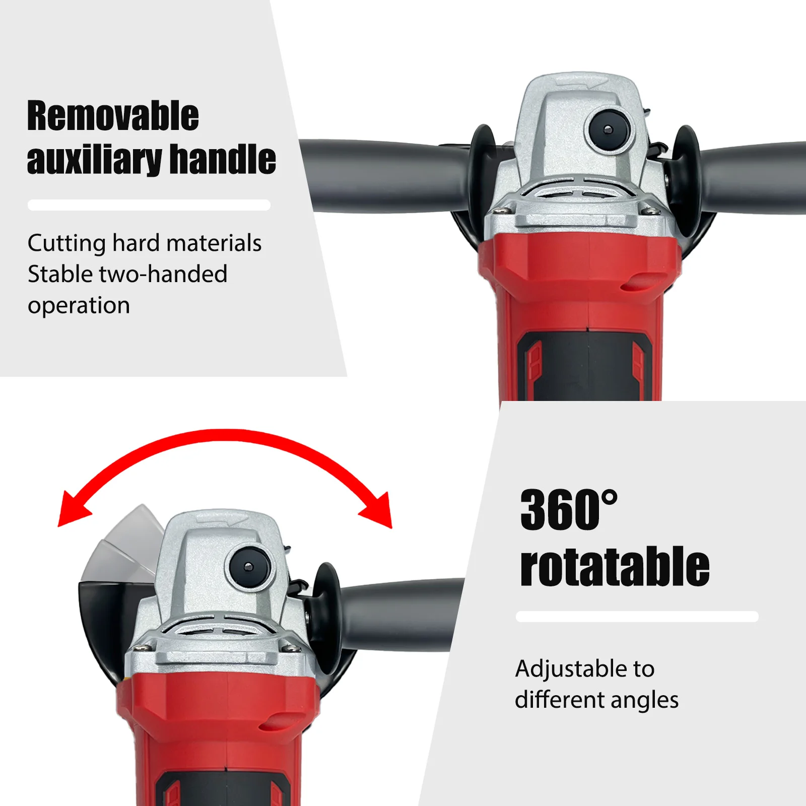 Red 4-1/2" Brushless Angle Grinder, 11000RPM High Speed for Cutting Grinding Polishing,Compatible with Milwaukee 20V Battery
Red 4-1/2" Brushless Angle Grinder, 11000RPM High Speed for Cutting Grinding Polishing,Compatible with Milwaukee 20V Battery