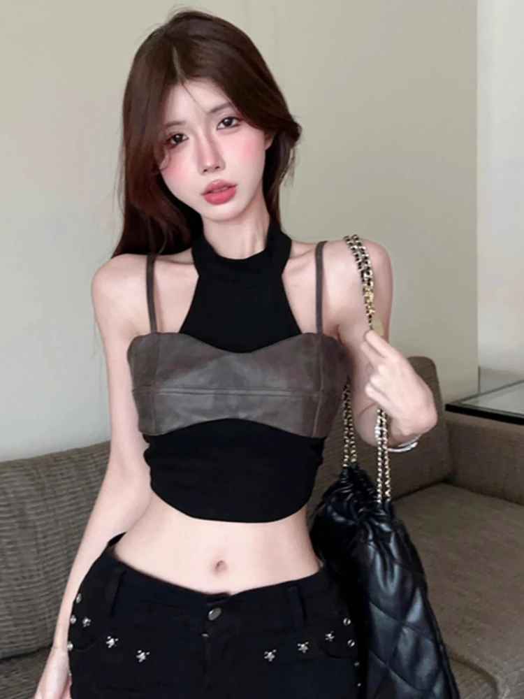 2025 Summer Streetwear Sexy Fake Two Pieces Tank Top Women Y2k Aesthetic Patchwork Vest Grunge Harajuku Cropped Slim Fit Tanks
2025 Summer Streetwear Sexy Fake Two Pieces Tank Top Women Y2k Aesthetic Patchwork Vest Grunge Harajuku Cropped Slim Fit Tanks