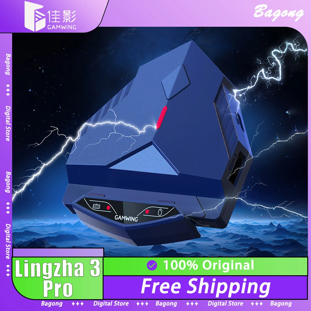 Конвертер для клавиатуры и мыши Gamwing Lingzha 3 Pro, мобильный игровой конвертер с Bluetooth и игровым управлением, для PUBG и Android
Конвертер для клавиатуры и мыши Gamwing Lingzha 3 Pro, мобильный игровой конвертер с Bluetooth и игровым управлением, для PUBG и Android
