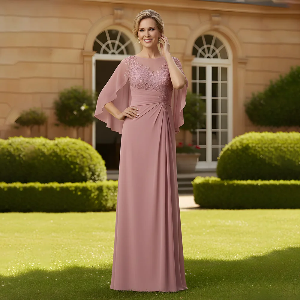 Pink Classic Mother Of The Bride Dresses 2026 Applique Half Sleeve A Line Robe Maman Du Marié Customized Wedding Guest Dresses
Pink Classic Mother Of The Bride Dresses 2026 Applique Half Sleeve A Line Robe Maman Du Marié Customized Wedding Guest Dresses