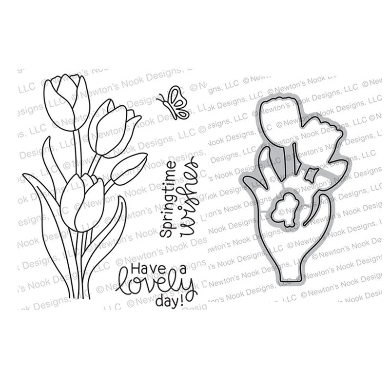 Flower Tulip New Clear Stamps and Cutting Dies for Scrapbooking Paper Making Embossing Frames Card Crafts
Flower Tulip New Clear Stamps and Cutting Dies for Scrapbooking Paper Making Embossing Frames Card Crafts