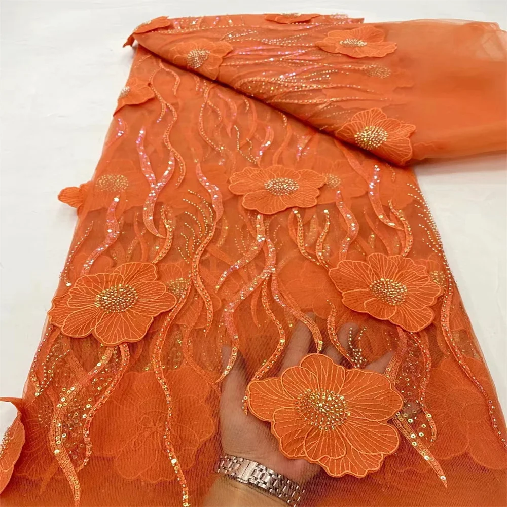 3D Lace African Sequins Tulle Lace Fabric 2024 High Quality Lace French Luxury Lace Net Lace Fabric Nigerian For Wedding d-265
3D Lace African Sequins Tulle Lace Fabric 2024 High Quality Lace French Luxury Lace Net Lace Fabric Nigerian For Wedding d-265