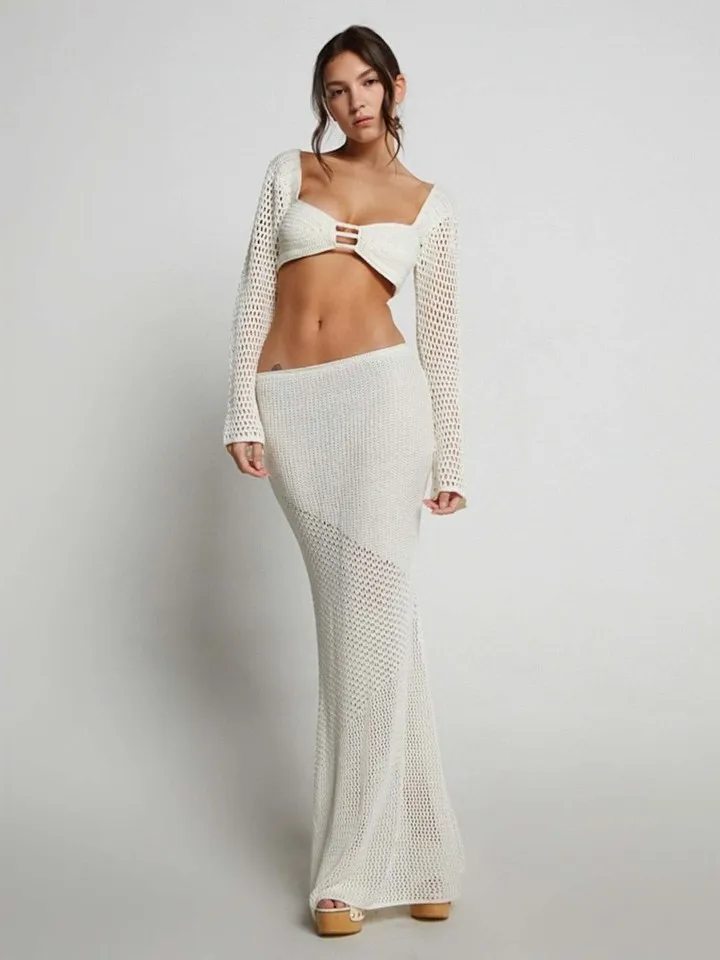 Elsa American Style Hot Girl New Knitted Beach Vacation Belted Long Sleeve Wrap Casual Knitted Long Dress Set Women
Elsa American Style Hot Girl New Knitted Beach Vacation Belted Long Sleeve Wrap Casual Knitted Long Dress Set Women