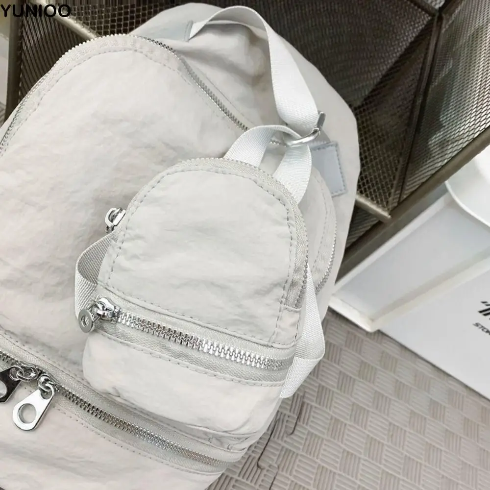 Elegant Solid Color Nylon Mini Backpack Sling Mini Handbag Bag Pendant Hanging Korean Style Small Wallet Outdoor
Elegant Solid Color Nylon Mini Backpack Sling Mini Handbag Bag Pendant Hanging Korean Style Small Wallet Outdoor