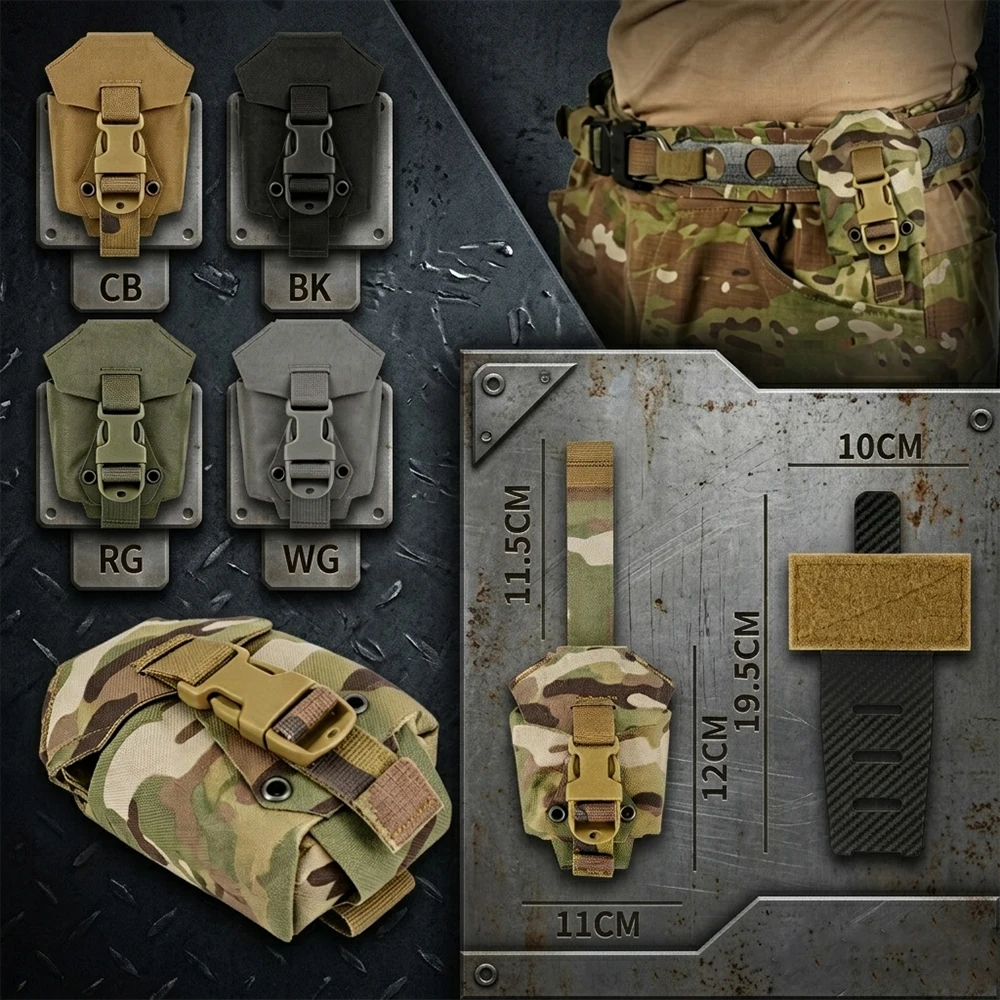 Tactical Grenade Pouch with Downward Mounting Plate MOLLE-Compatible Utility EDC Pouch Multi-Purpose Outdoor Storage Bag
Tactical Grenade Pouch with Downward Mounting Plate MOLLE-Compatible Utility EDC Pouch Multi-Purpose Outdoor Storage Bag