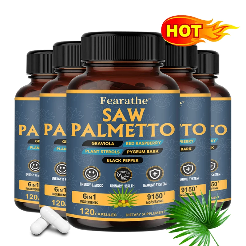 Saw Palmetto-Supports Prostate Health, Reduces Baldness and Hair Thinning, Supports Urinary Tract, Improves Urination Frequency
Saw Palmetto-Supports Prostate Health, Reduces Baldness and Hair Thinning, Supports Urinary Tract, Improves Urination Frequency