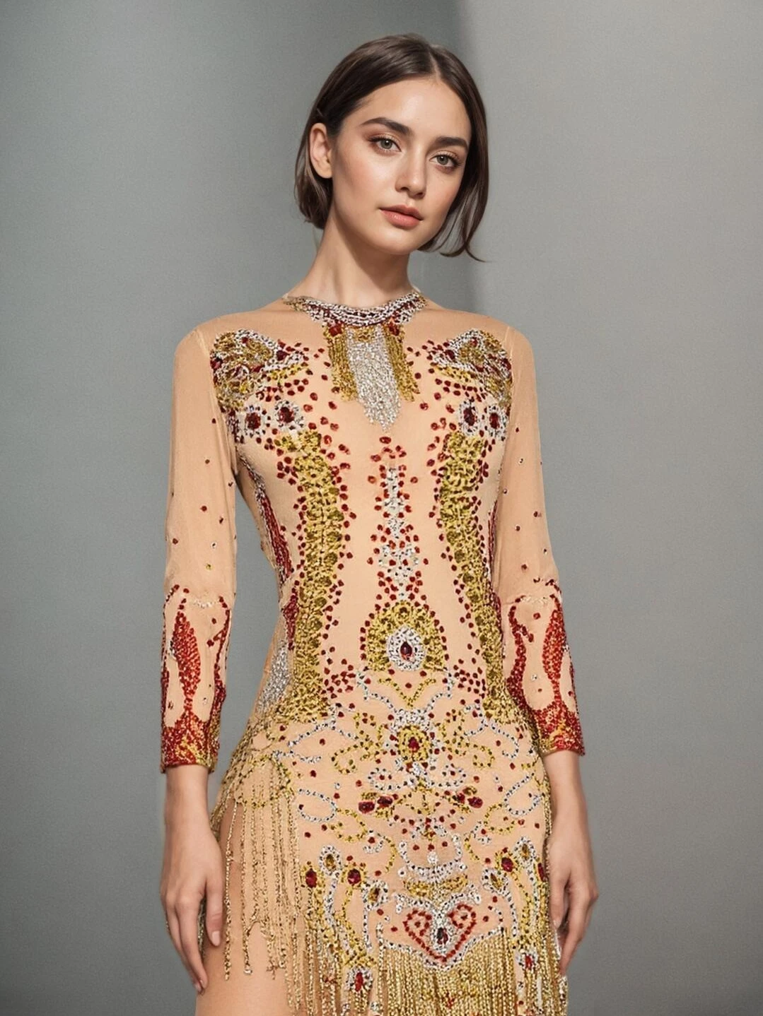 Luxury Three-Color Diamond Long-Sleeved Chain Dress - Bar Nightclub Stage Suit Party High-End Performance Women Vallentain Dress
Luxury Three-Color Diamond Long-Sleeved Chain Dress - Bar Nightclub Stage Suit Party High-End Performance Women Vallentain Dress