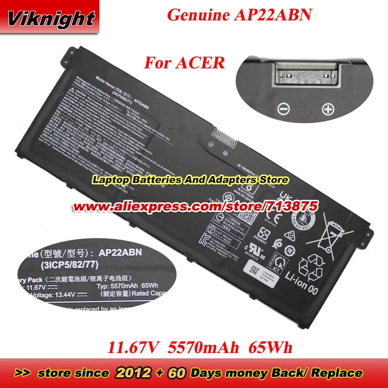 Оригинальный аккумулятор AP22ABN для ACER Chromebook 516 GE CBG516-1H Swift Go 14 SFG14-41 SFG14-71 71T SFG16-71 TRAVELMATE P6 TMP614-53
Оригинальный аккумулятор AP22ABN для ACER Chromebook 516 GE CBG516-1H Swift Go 14 SFG14-41 SFG14-71 71T SFG16-71 TRAVELMATE P6 TMP614-53
