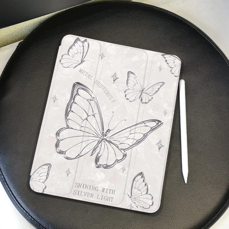 Silver Plated Butterfly Tablet Cover for IPad 10th Generation Case 2022 Ipad Mini6 8.3 2020 Pro 11 IPad Air 5 2022 Air 4 Case
Silver Plated Butterfly Tablet Cover for IPad 10th Generation Case 2022 Ipad Mini6 8.3 2020 Pro 11 IPad Air 5 2022 Air 4 Case