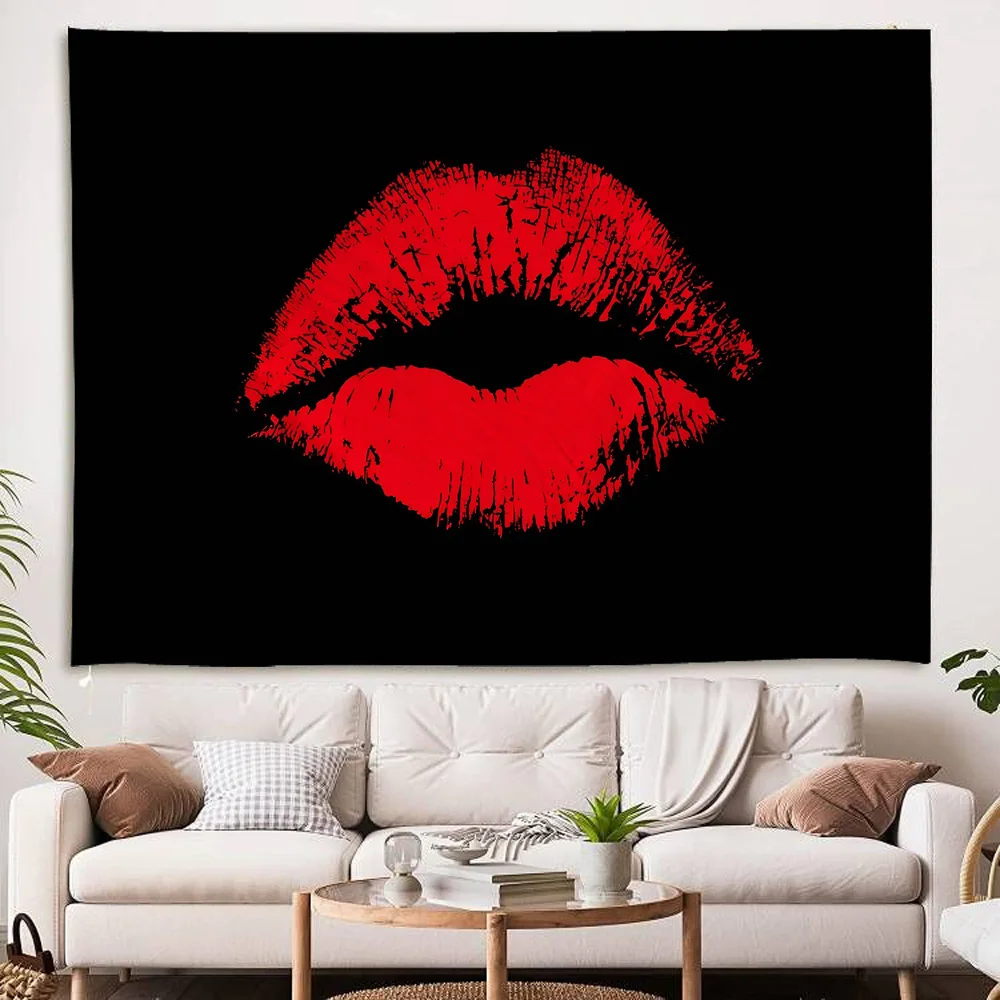 Cool Heart-Shaped Lipprint Tapestry Wall Art Hanging Decorative Poster for Bedroom Living Room Office Background
Cool Heart-Shaped Lipprint Tapestry Wall Art Hanging Decorative Poster for Bedroom Living Room Office Background
