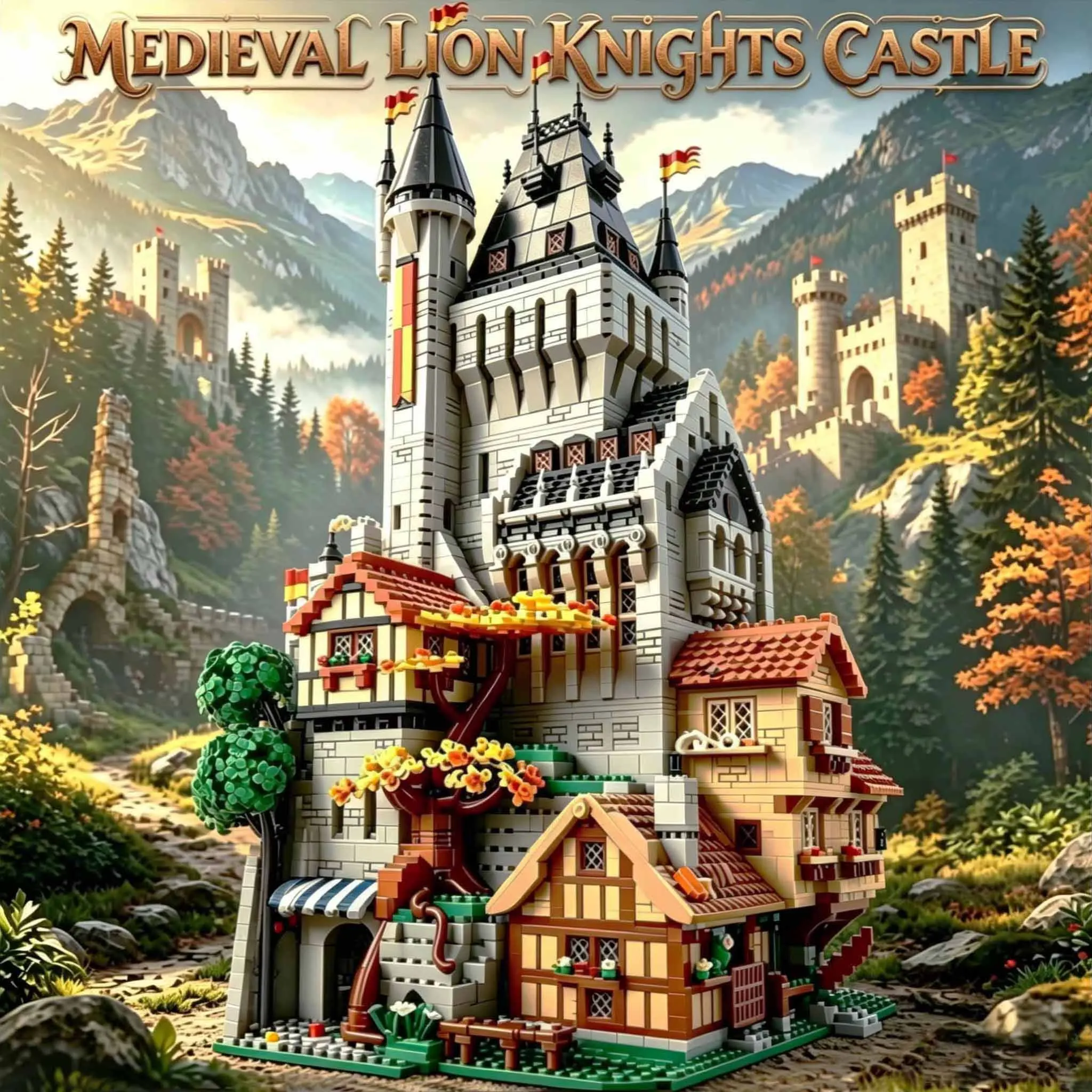 Creative Medieval Street View Lion Knights' High Tower MOC-189082 DIY Toy Assembly Puzzle Birthday Gift Adults Christmas 9691pcs
Creative Medieval Street View Lion Knights' High Tower MOC-189082 DIY Toy Assembly Puzzle Birthday Gift Adults Christmas 9691pcs