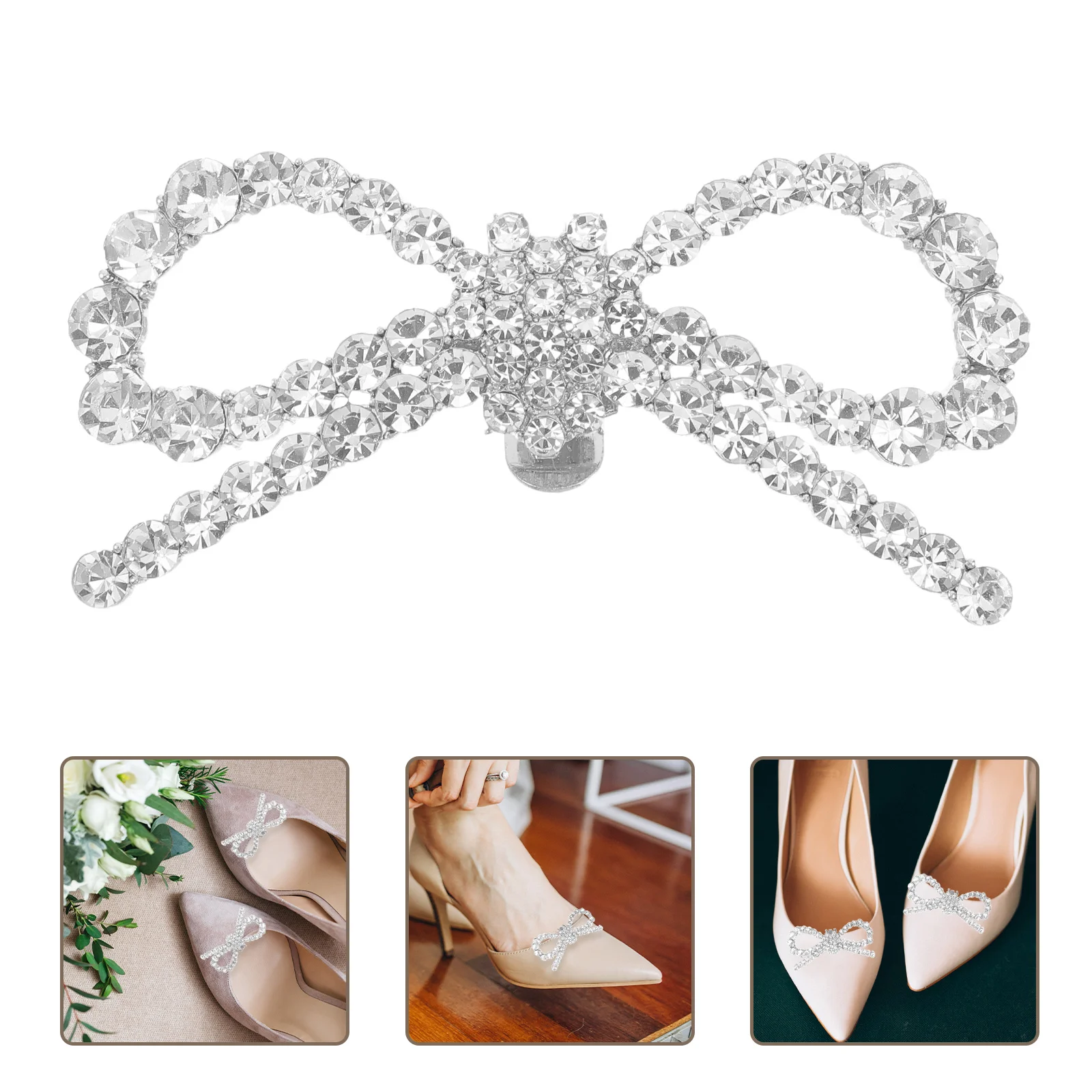 1 Pair Clips Rhinestone Bowknot Detachable Bridal Accessories Decorative Shoe Accessories Shoe Decor Golden Alloy 
1 Pair Clips Rhinestone Bowknot Detachable Bridal Accessories Decorative Shoe Accessories Shoe Decor Golden Alloy
