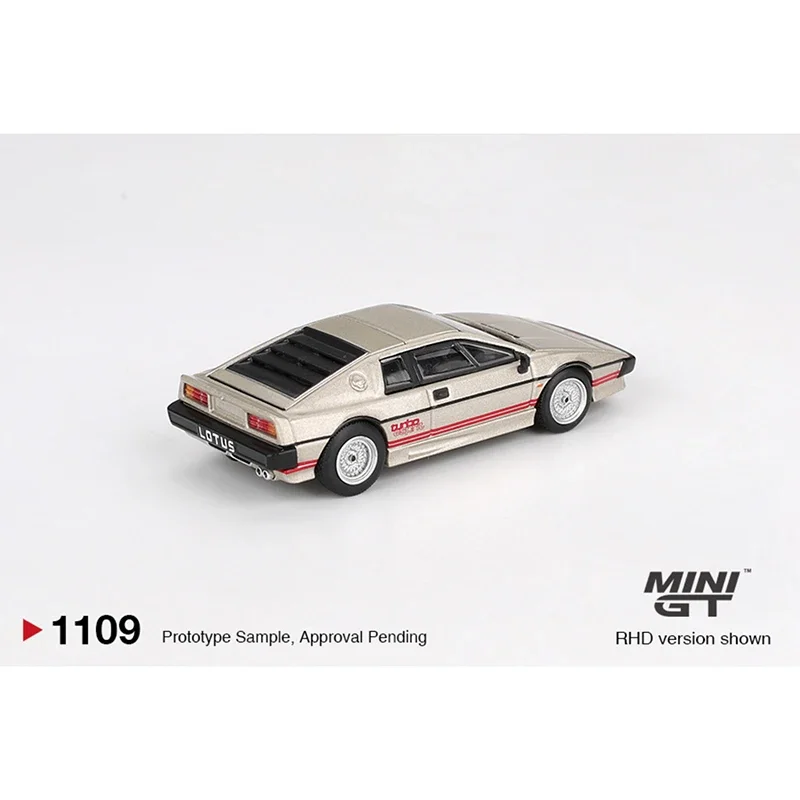 Предпродажа MINIGT 1109 1:64 Lotus Esprit Turbo, металлическая серебряная коллекция игрушек, литая под давлением модель автомобиля 
Предпродажа MINIGT 1109 1:64 Lotus Esprit Turbo, металлическая серебряная коллекция игрушек, литая под давлением модель автомобиля