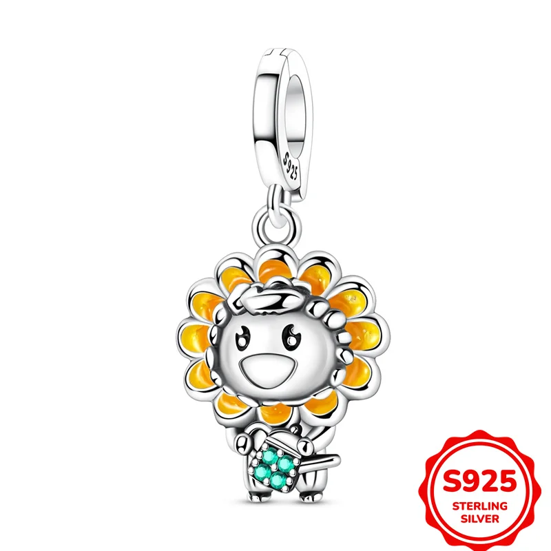 Original 925 Sterling Silver Lucky Sunflower Doll Pendant Charms Fit DIY Bracelet Necklace Engagement Birthday Jewelry Gift
Original 925 Sterling Silver Lucky Sunflower Doll Pendant Charms Fit DIY Bracelet Necklace Engagement Birthday Jewelry Gift