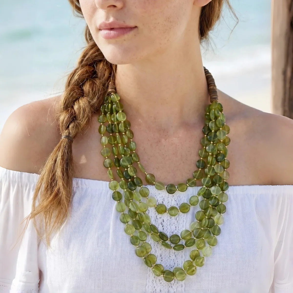 Boho Multi Layer Acrylic Beaded Necklace Handmade Bohemian Women Jewelry Fashion Accessories For Beach Vacation Holiday Party
Boho Multi Layer Acrylic Beaded Necklace Handmade Bohemian Women Jewelry Fashion Accessories For Beach Vacation Holiday Party