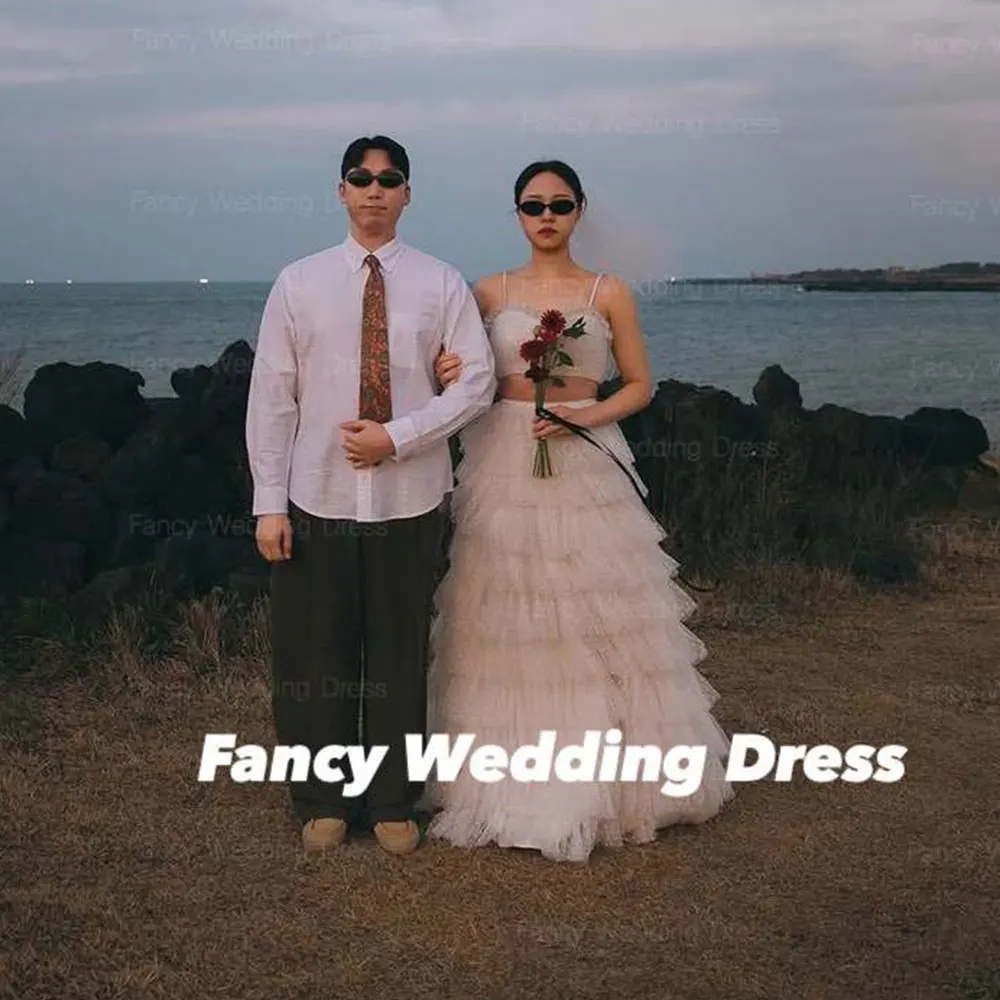 Fancy Special Spaghetti Straps Korea Wedding Dress Photo Shoot A Line Soft Tulle Bridal Gown Back Corset Customized Formal Gown
Fancy Special Spaghetti Straps Korea Wedding Dress Photo Shoot A Line Soft Tulle Bridal Gown Back Corset Customized Formal Gown