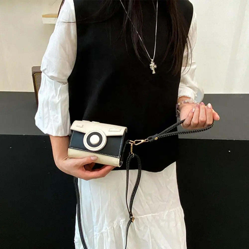 Sweet PU Camera Shoulder Bag Mini Small Bag Funny Square Bag Dopamine Color Korean Style Contrast Color Crossbody Bag Women
Sweet PU Camera Shoulder Bag Mini Small Bag Funny Square Bag Dopamine Color Korean Style Contrast Color Crossbody Bag Women