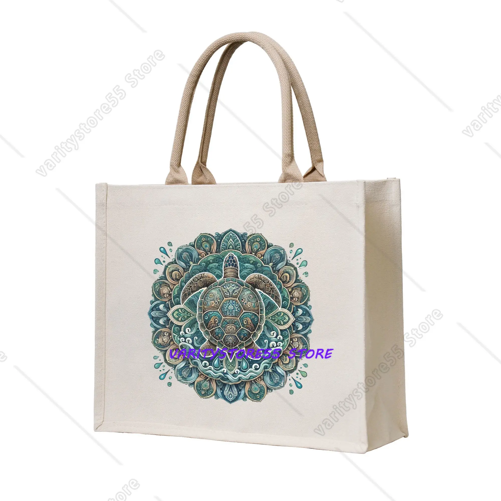Custom Water Turtle Mandala Shopping Bag Women Portable Large Capacity Groceries Shopper Tote Bags
Custom Water Turtle Mandala Shopping Bag Women Portable Large Capacity Groceries Shopper Tote Bags
