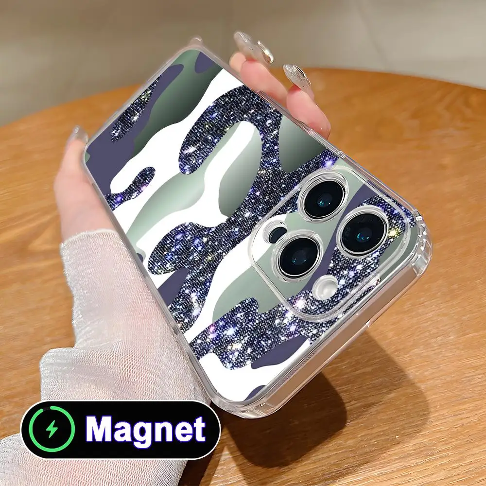 Shining Bling Camouflage Phone Case for iPhone 17 16 15 14 13 12 11 Air Pro Max Plus Mini Soft TPU Clear Magnet Cover
Shining Bling Camouflage Phone Case for iPhone 17 16 15 14 13 12 11 Air Pro Max Plus Mini Soft TPU Clear Magnet Cover