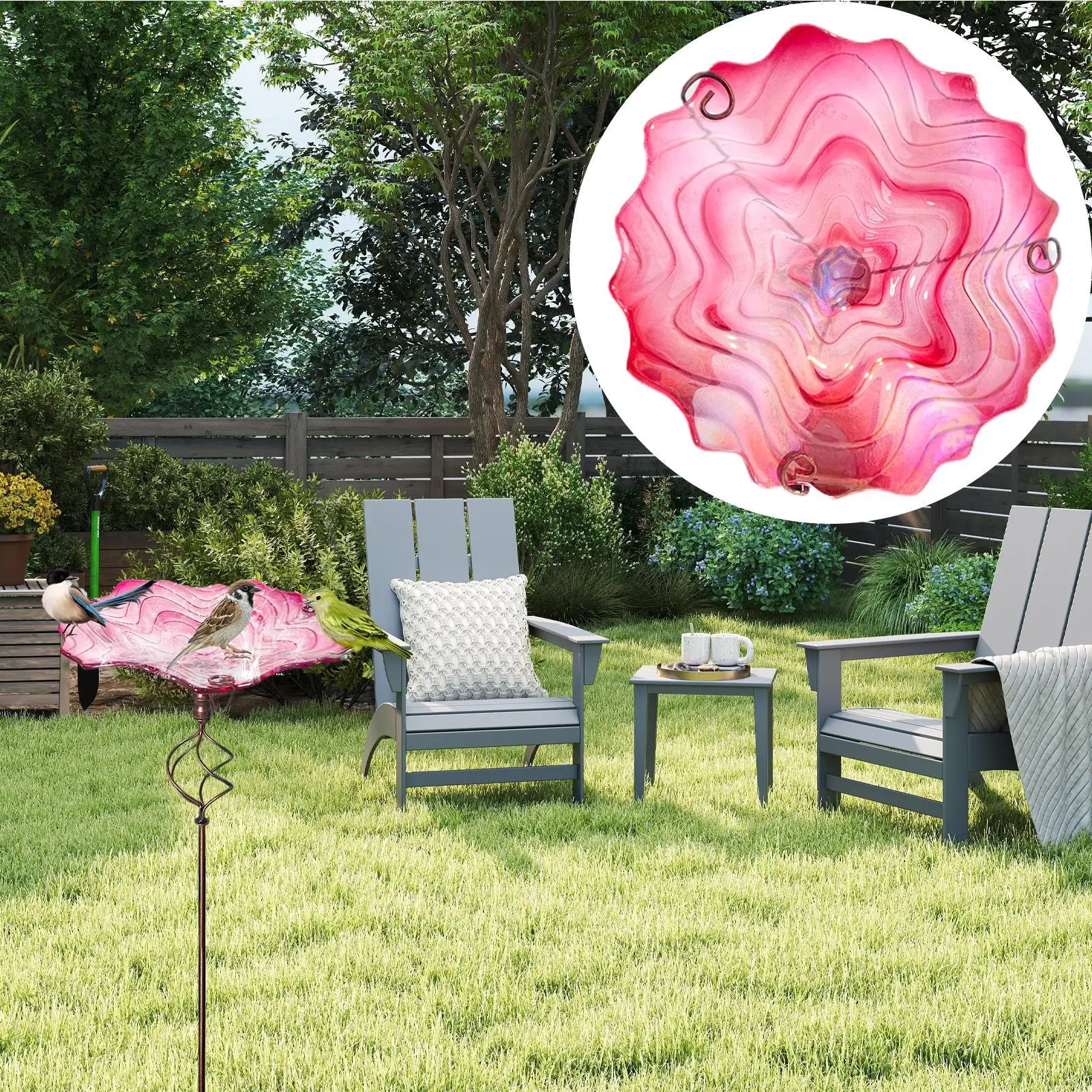 Bird Bath With Stake Animals Feeder With Ground Stake Outdoor Standing Metal Bird Bath For Hummingbird Parrot Parakeet Bee Patio
Bird Bath With Stake Animals Feeder With Ground Stake Outdoor Standing Metal Bird Bath For Hummingbird Parrot Parakeet Bee Patio