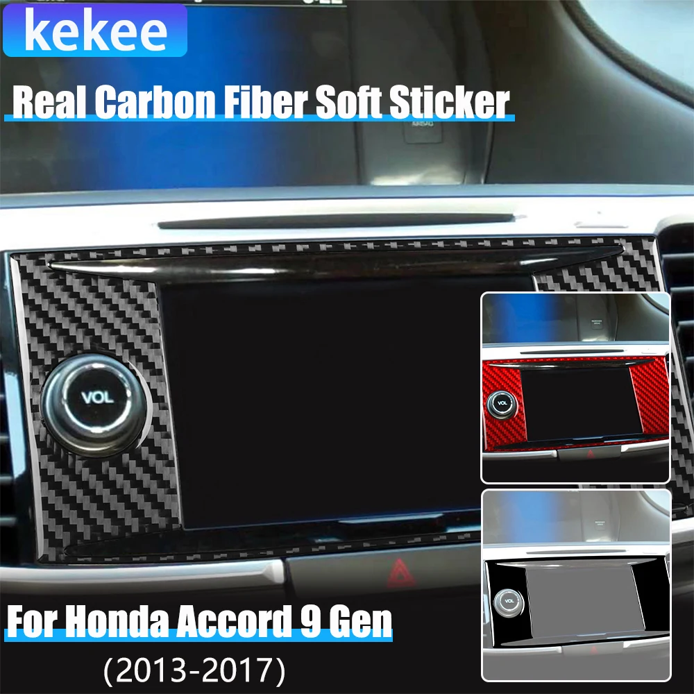 Real Carbon Fiber Car Accessories Center Volume Control Modified Cover Soft Sticker For Honda Accord 9th Gen 2014 2015 2016 2017 
Real Carbon Fiber Car Accessories Center Volume Control Modified Cover Soft Sticker For Honda Accord 9th Gen 2014 2015 2016 2017