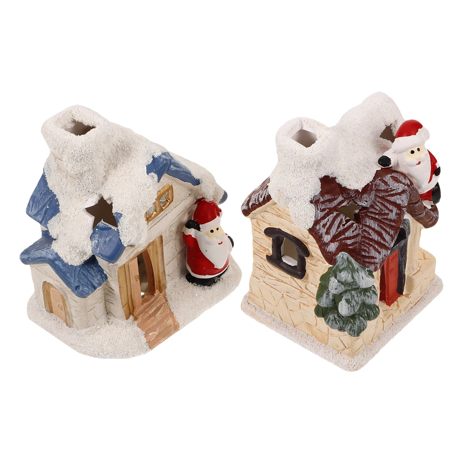 2 Pcs Christmas Log Cabin Ornament Luminous House Vintage Decor Resin Shine Town Houses Material
2 Pcs Christmas Log Cabin Ornament Luminous House Vintage Decor Resin Shine Town Houses Material