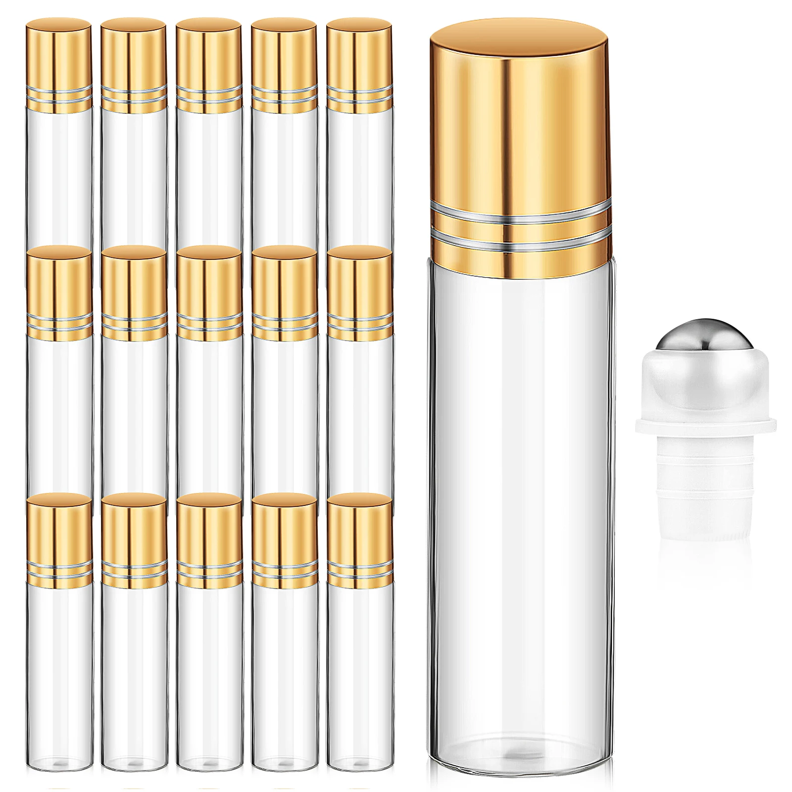 15Pcs Essential Oil Roller Bottles Clear Glass Refillable Small Roller-on Bottles for Aromatherapy Perfume Storage
15Pcs Essential Oil Roller Bottles Clear Glass Refillable Small Roller-on Bottles for Aromatherapy Perfume Storage