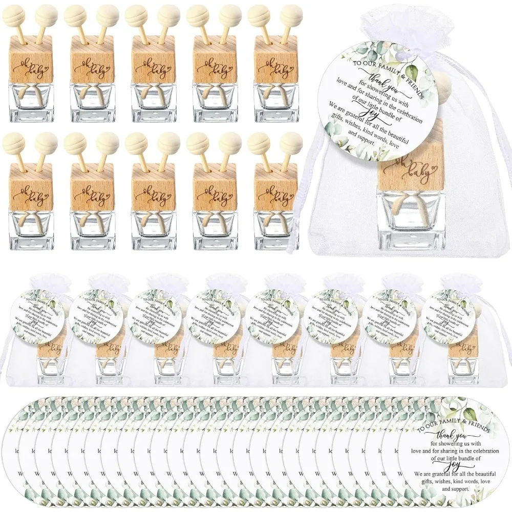 30 Pc Aromatherapy Car Diffuser Set with Thank You Cards Gift Bags Baby Shower Party Favors Eucalyptus
30 Pc Aromatherapy Car Diffuser Set with Thank You Cards Gift Bags Baby Shower Party Favors Eucalyptus