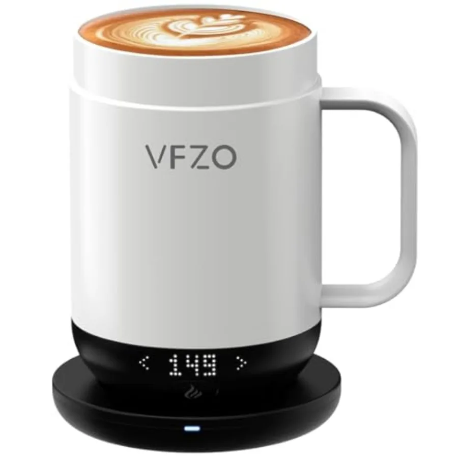 Smart MugSelf Heating Temperature-Controlled Self-Heating Coffee Mug.LED Real-time Temperature Display. 180 Minutes Maximum Bat
Smart MugSelf Heating Temperature-Controlled Self-Heating Coffee Mug.LED Real-time Temperature Display. 180 Minutes Maximum Bat