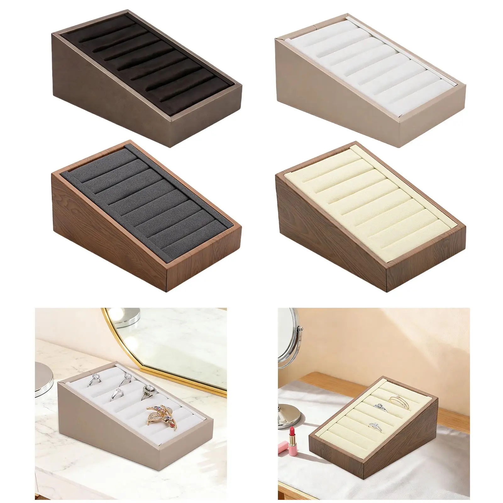 Multifunction Leather Jewelry Holder Stand with Bracelet Display and Ring Slots for Women Girls Jewelry Storage Case
Multifunction Leather Jewelry Holder Stand with Bracelet Display and Ring Slots for Women Girls Jewelry Storage Case