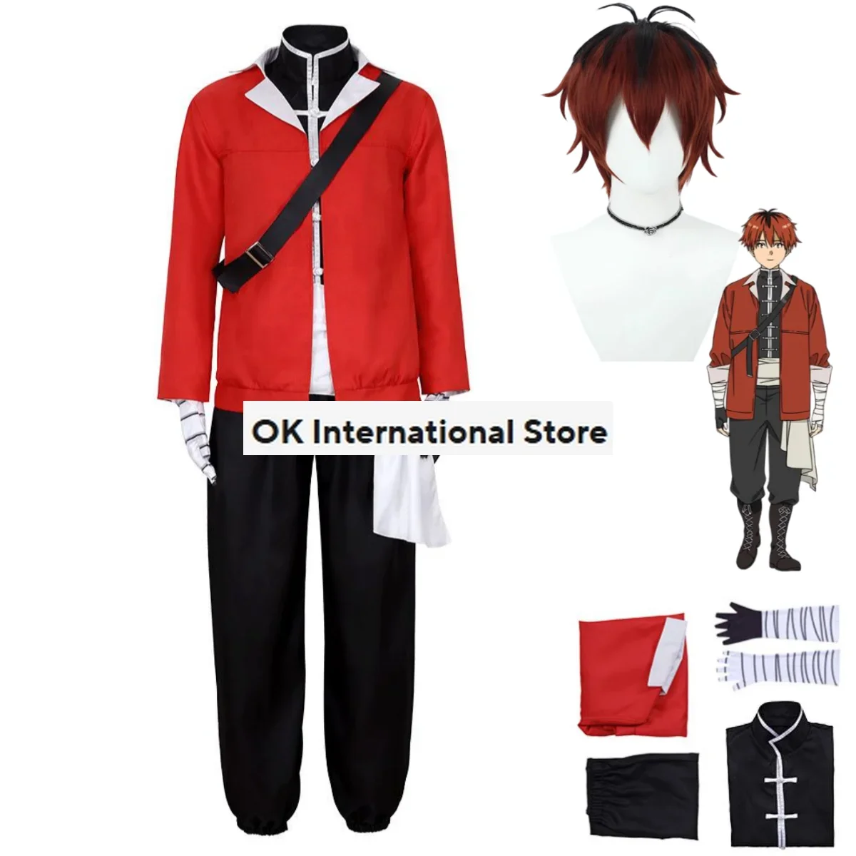 New Anime Frieren At The Funeral Stark Cosplay Costume Soldier Wig Red Coat Combat Uniform Adult Man Halloween Carnival Suit
New Anime Frieren At The Funeral Stark Cosplay Costume Soldier Wig Red Coat Combat Uniform Adult Man Halloween Carnival Suit