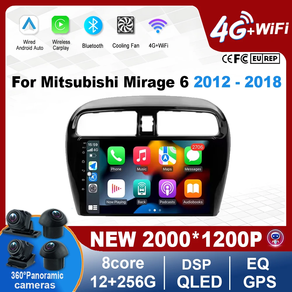 Car Radio carplay QLED Screen 4g wifi For Mitsubishi Mirage 6 2012 - 2018 Multimedia Video Player Navigation GPS Car Accessories
Car Radio carplay QLED Screen 4g wifi For Mitsubishi Mirage 6 2012 - 2018 Multimedia Video Player Navigation GPS Car Accessories