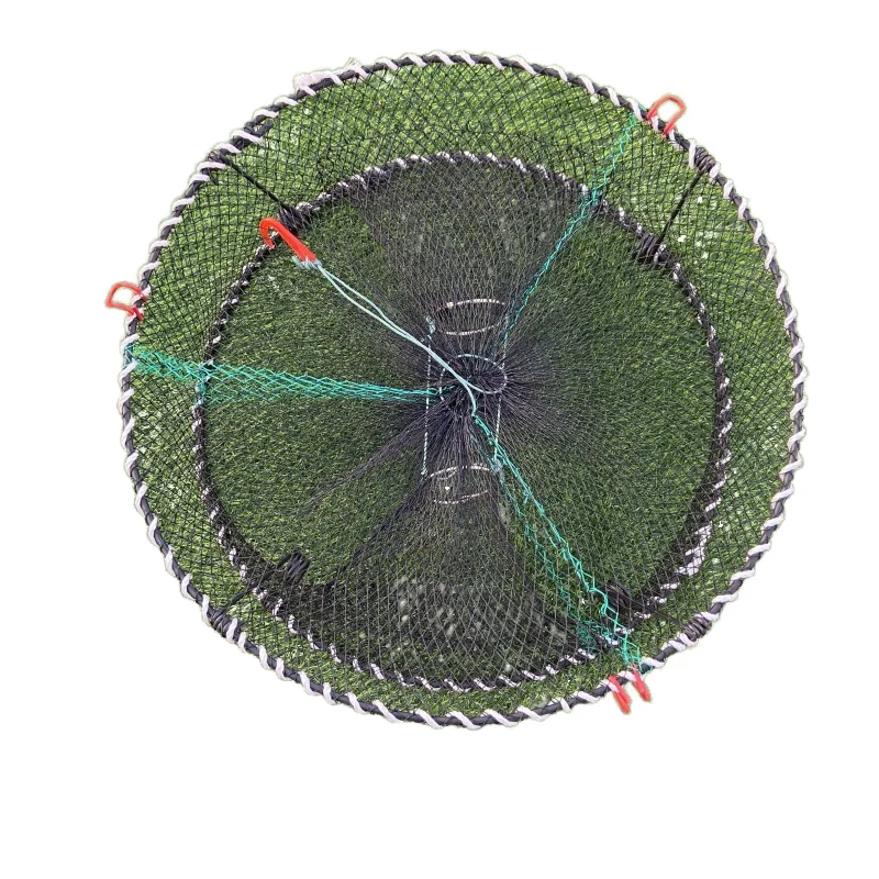 round Automatic Folding Shrimp Pot Crab Cage for Fishing with Steel Frame and PE Net Material
round Automatic Folding Shrimp Pot Crab Cage for Fishing with Steel Frame and PE Net Material