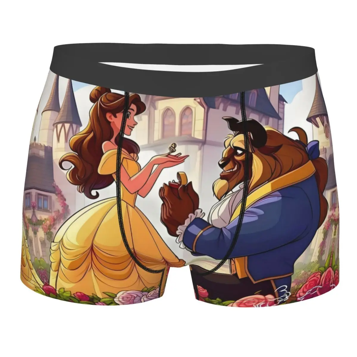 Забавные боксеры с героями мультфильмов «Красавица и чудовище», шорты, мужские трусы, эластичные романтические фэнтезийные фильмы, аниме, трусы, нижнее белье
Забавные боксеры с героями мультфильмов «Красавица и чудовище», шорты, мужские трусы, эластичные романтические фэнтезийные фильмы, аниме, трусы, нижнее белье