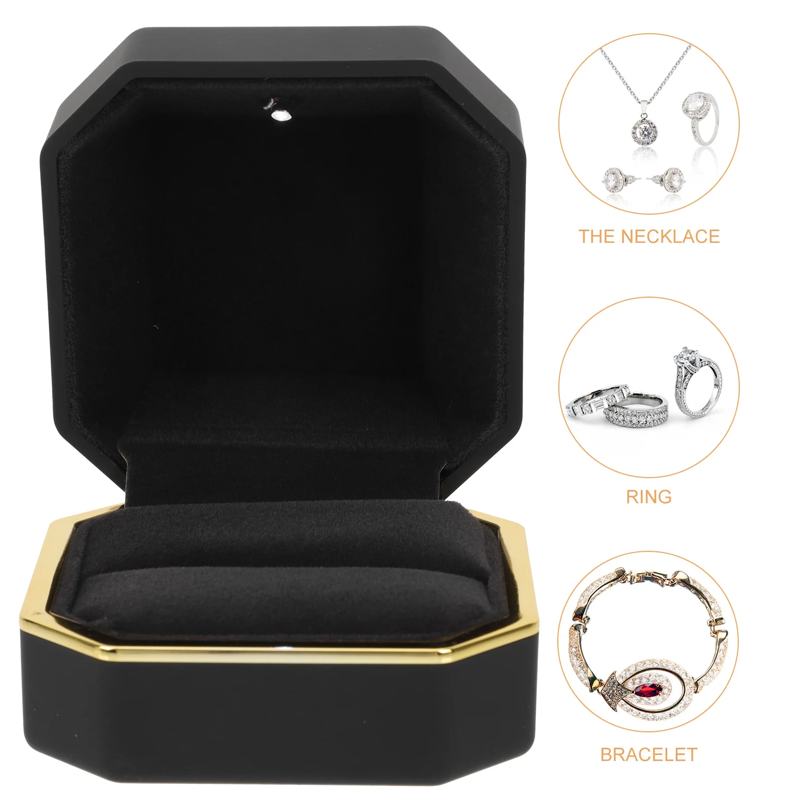 LED Engagement Ring Box Premium Inner Built in Light Display Case for Wedding Proposal Gifts Jewelry ganizer
LED Engagement Ring Box Premium Inner Built in Light Display Case for Wedding Proposal Gifts Jewelry ganizer