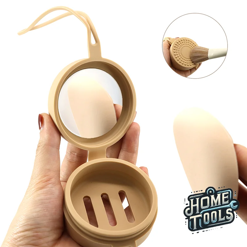 Makeup Sponge Holder Silicone Multi-hole Beauty Sponge Storage Case Beauty Eggs Container Shatterproof Storage Box With Mirror
Makeup Sponge Holder Silicone Multi-hole Beauty Sponge Storage Case Beauty Eggs Container Shatterproof Storage Box With Mirror