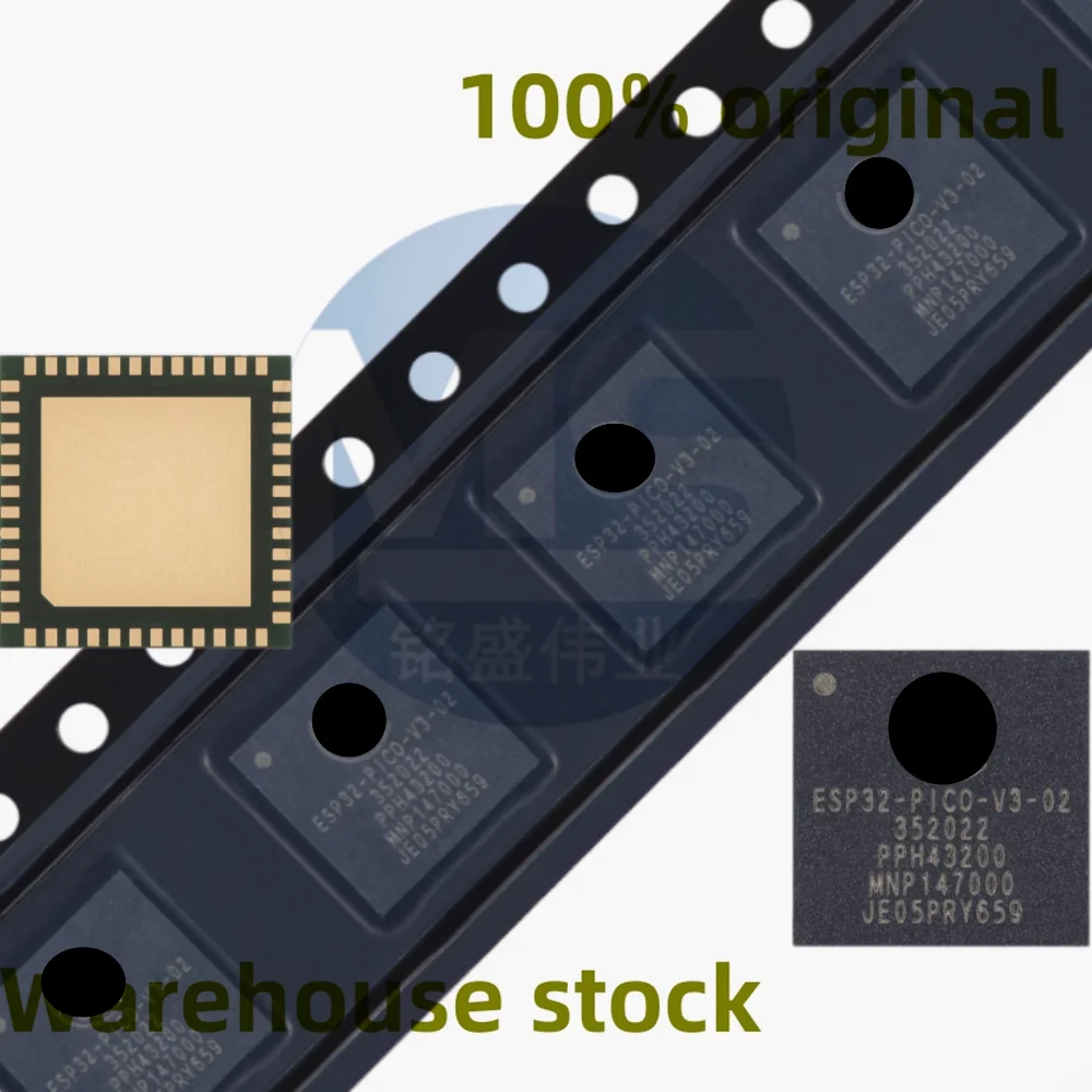 1 шт 100% Esp32-Pico-V3-02 Lga-48 Wi-Fi + Bluetooth 8 Мб 32-разрядный двухъядерный процессор Mcu Chip
1 шт 100% Esp32-Pico-V3-02 Lga-48 Wi-Fi + Bluetooth 8 Мб 32-разрядный двухъядерный процессор Mcu Chip