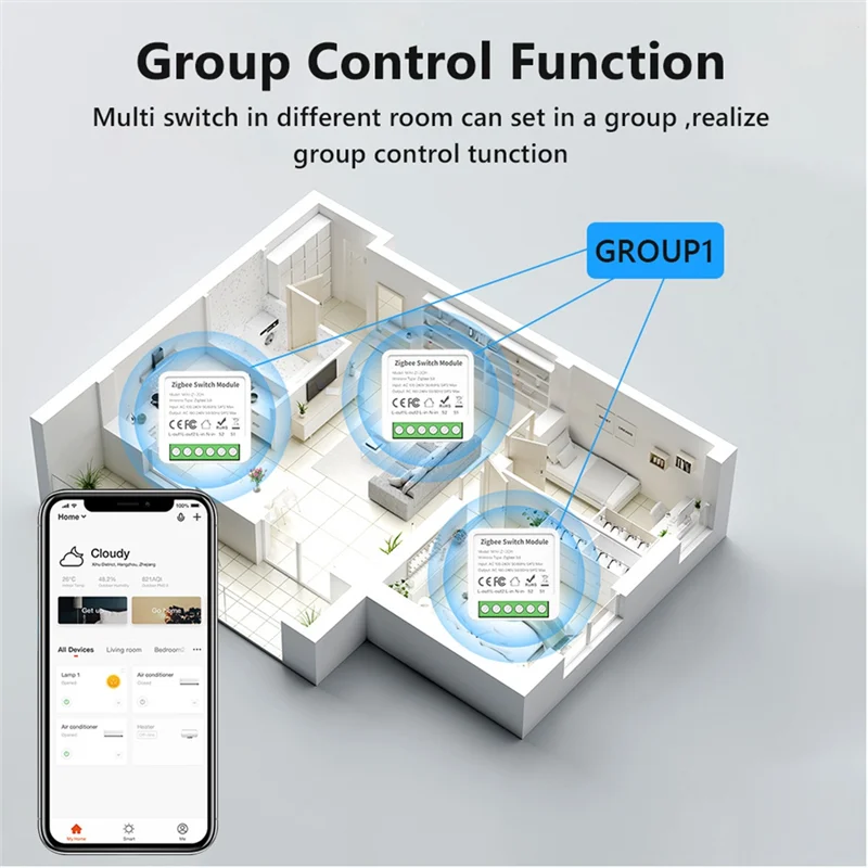 LLCS-Zigbee Relay Switch Module 4 Channels AC100-240V On/Off Switch Smart Home Switch Mini Dark Box Switch
LLCS-Zigbee Relay Switch Module 4 Channels AC100-240V On/Off Switch Smart Home Switch Mini Dark Box Switch