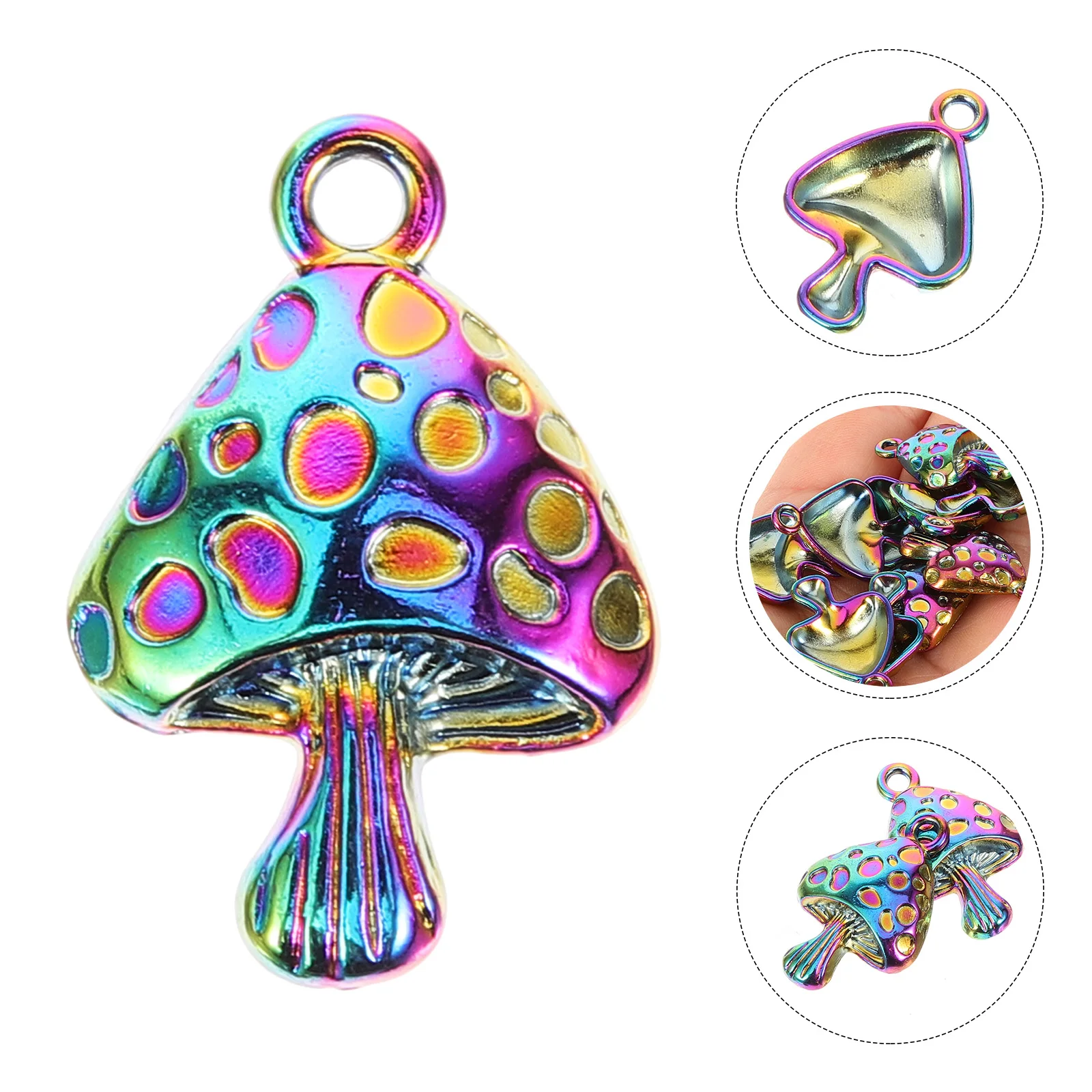 10pcs Colorful Mushroom Charms Alloy Pendant Parts For Diy Jewelry Necklace Lightweight Craft Accessories Handmade Keychain
10pcs Colorful Mushroom Charms Alloy Pendant Parts For Diy Jewelry Necklace Lightweight Craft Accessories Handmade Keychain