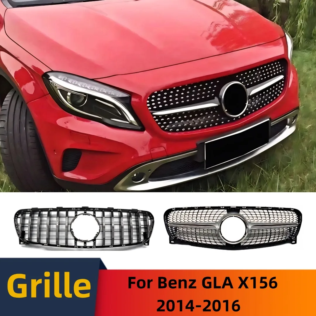 For Mercedes Benz GLA X156 2014-2016 GT Diamond Style Front Grille Bumper Grill Inlet Mesh Grid Tuning Accessories Body Kit Trim
For Mercedes Benz GLA X156 2014-2016 GT Diamond Style Front Grille Bumper Grill Inlet Mesh Grid Tuning Accessories Body Kit Trim