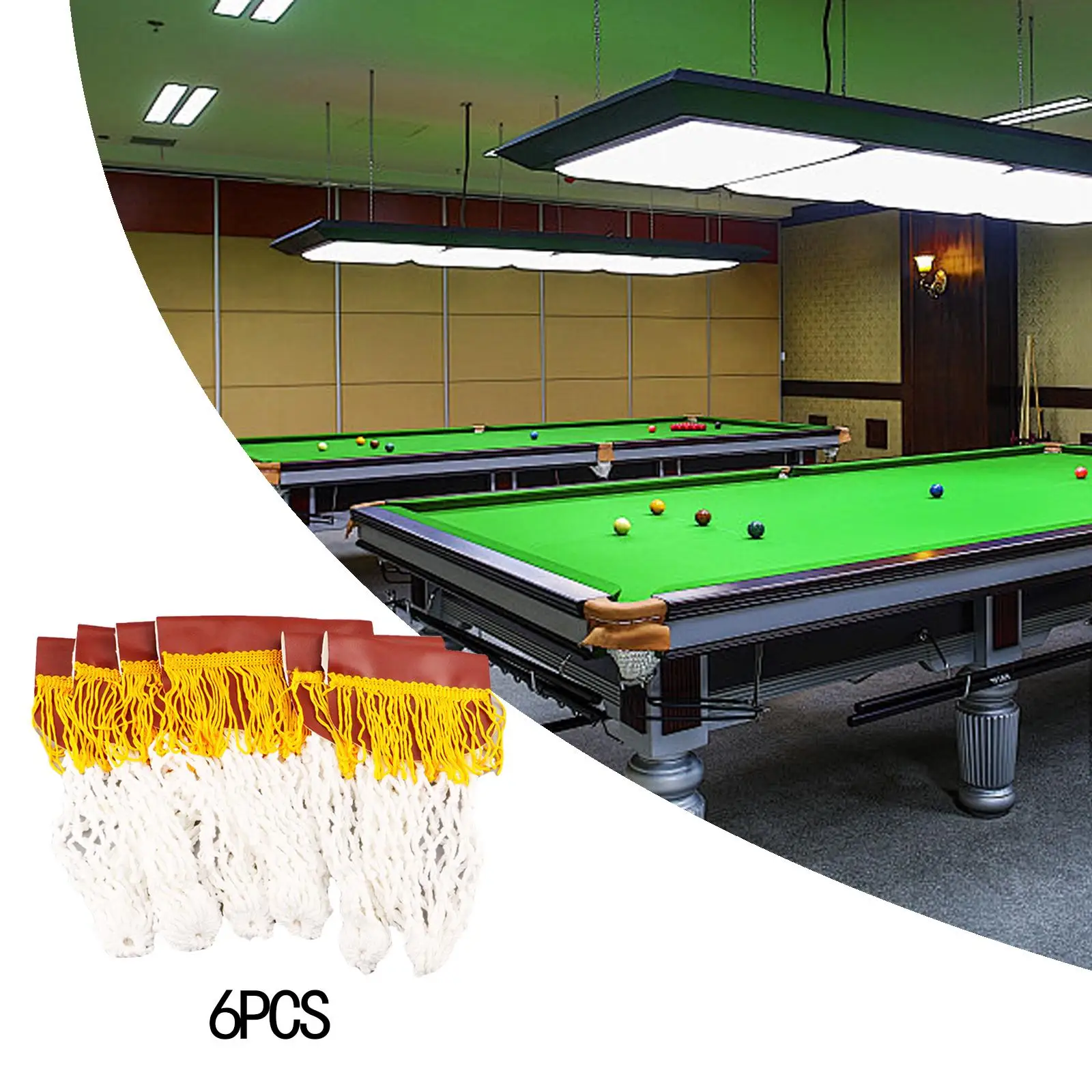 6 Pcs Set Billiards Net Bags Snooker Balls Basket Accessories Snooker Table Bags Pool Table Pockets Drop Holders Durable
6 Pcs Set Billiards Net Bags Snooker Balls Basket Accessories Snooker Table Bags Pool Table Pockets Drop Holders Durable